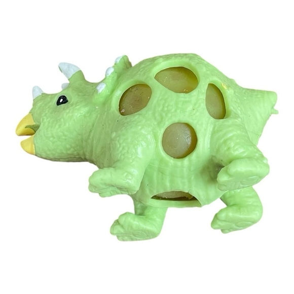 Pair of 3" Squeeze Ball Mesh Dinosaur Toys Anti Stress Dinosaurs - Picture 4 of 8